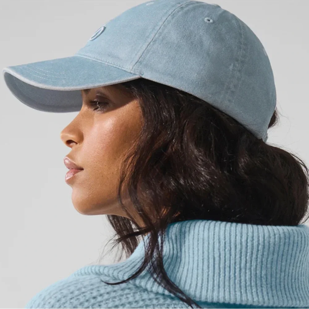 Authentic Alo Yoga Washed Off-Duty Cap in Light Denim🧢